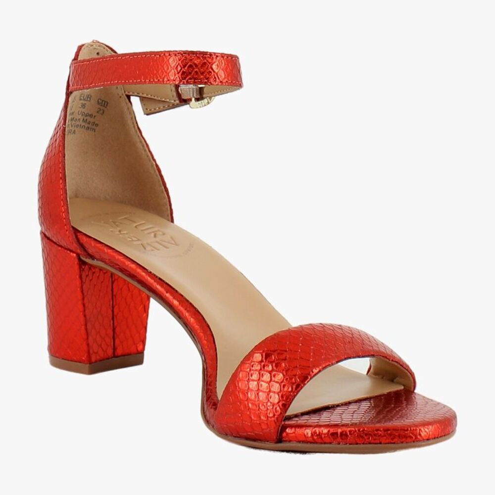 Naturalizer Vera Orange Metallic Snake